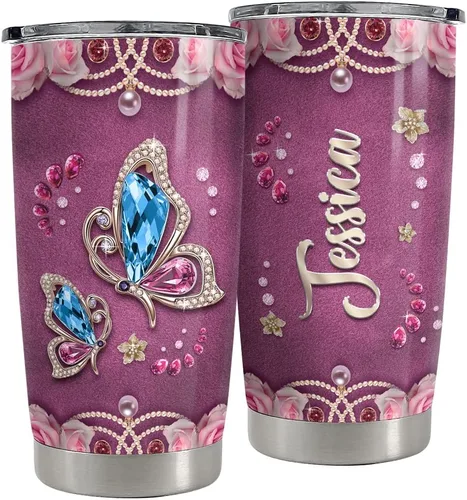 Vista 18 de SANDJEST Taza personalizada para mejor amiga Definición de mejor amiga Tazas de 20oz 30oz con tapa, regalo para mujeres, niñas, mejores amigas