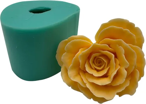 Vista 10 de Molde de silicona de flor de rosa 3D, moldes de flores epoxi, decoración de manualidades, molde de cera de vela, molde de silicona para pastel