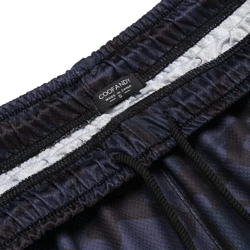 Vista 4 de COOFANDY Paquete de 3 pantalones cortos de entrenamiento para hombre, pantalones cortos deportivos de malla, ligeros, para culturismo, con bolsillos