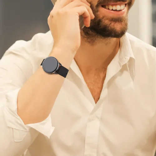 Vista 9 de Meliya Correa para Samsung Galaxy Watch 3 bandas 1.614 in mujeres hombres, 0.787 in suave TPU correa deportiva correa de repuesto para Galaxy Watch