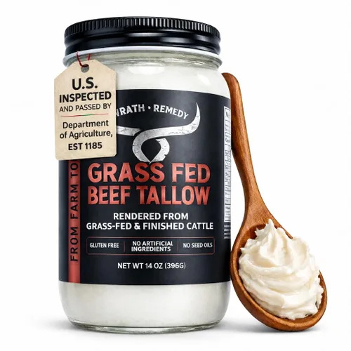 Vista 10 de Sarga de carne alimentada con pasto para cocinar, grasa de res pura, cubo a granel de 7.2 libras Grasa de cocina a granel de grado restaurante