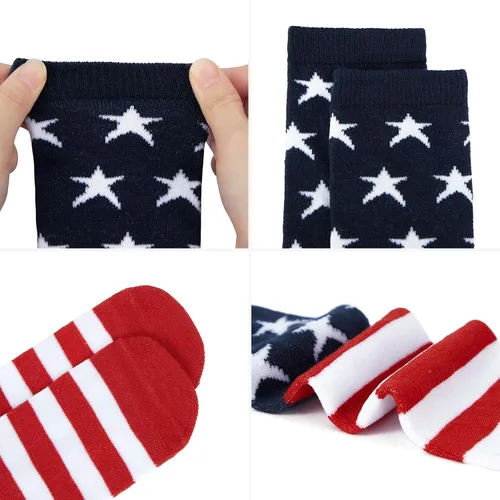 Vista 3 de Century Star Calcetines de fútbol para niños, calcetines de tubo hasta la rodilla, calcetines de uniforme para niñas, calcetines deportivos
