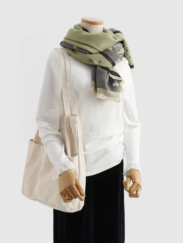 Vista 2 de Jeelow Bolso de lona con bolsillos para hombres y mujeres