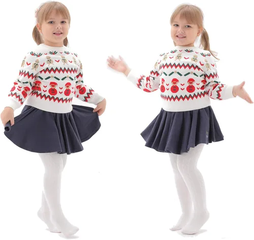 Vista 6 de Epeius - Leggings de punto trenzado gruesas para bebés o niñas medias de algodón para recién nacido y niñas pequeñas paquete de 3 4 5 y 6