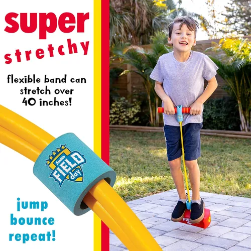 Vista 5 de Franklin Field Day Pogo Stick - Palo de espuma para niños + tolva para niños a partir de 3 años - Perfecto para juguete de interior + exterior
