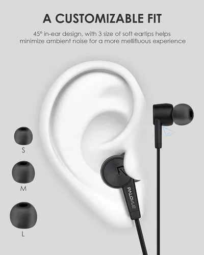 Vista 3 de PALOVUE Auriculares USB tipo C para Galaxy S26 Negro
