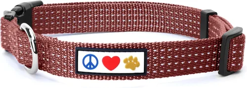 Vista 12 de Collar de entrenamiento reflectante para perros, de la marca Pawtitas, Negro
