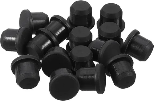 Vista 12 de uxcell 16 Piezas de Tapones de Goma Negros, 2.7mm para Agujeros de Enchufe de 2-2.5mm/0.08-0.1