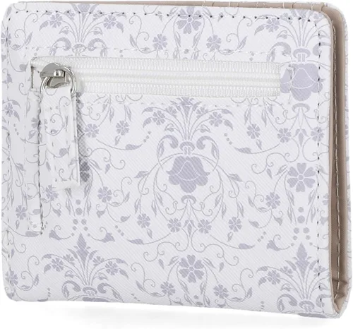 Vista 3 de Mundi Mini billetera pequeña para mujer, soporte delgado para tarjetas de crédito con bolsillo para monedas con cremallera, billetera compacta