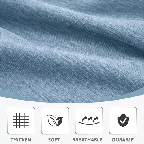 Vista 4 de Funda para Sofá Fundas de Sofá para Sofá de 3 Cojines Fundas de Sofá de Felpilla Gruesa Fundas de Cojines de Sofá para Loveseat Sofá Seccional