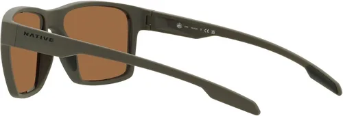 Vista 5 de Native Gafas de sol cuadradas Xd9041 Breck para hombre, Oliva matemarrón polarizado