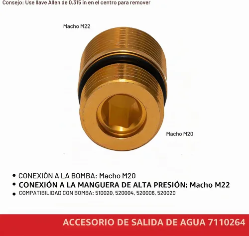 Vista 4 de Simpson Accesorio de agua Oulet para bombas de lavado a presión