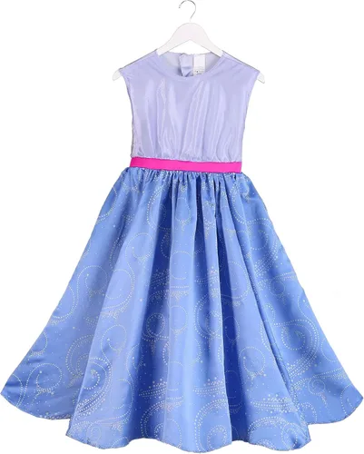 Vista 9 de Disfraz de hada madrina de talla grande para adultos disfraz de cosplay de Cenicienta para mujer Azul Patchwork