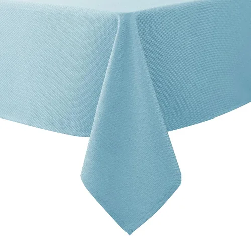 Vista 88 de Biscaynebay Auqa - Mantel cuadrado de 54 x 54 pulgadas, mantel de tela con tarjeta azul Auqa, pequeño, plegable, resistente al agua, para cocina