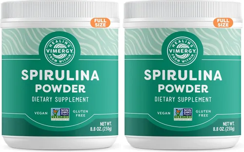 Vista 6 de Vimergy Polvo de espirulina - Proteína vegetal concentrada que apoya la salud inmunológica y la función cardiovascular - Vegano, Kosher, sin gluten