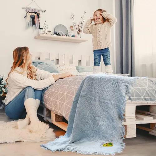 Vista 5 de Fastasticdeals Ropa de cama de bebé, mantas para niños y niñas I Love Tacos Taco Cotton