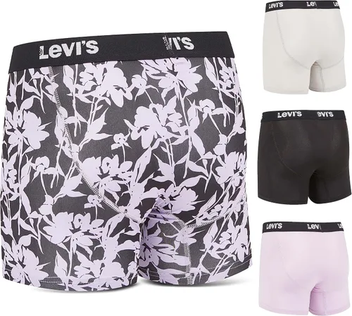 Vista 2 de Levi's Calzoncillos tipo bóxer de microfibra para hombre, ultra suaves, paquete de 4