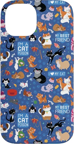 Vista 4 de Disney Carcasa para iPhone 17, diseño de gatos I Love My Cat