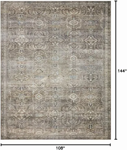 Vista 2 de Loloi Layla Antique/Moss - Alfombra de área de 9'-0" x 12'-0" Antiguo/musgo