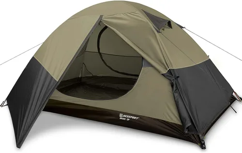 Vista 13 de Bessport Tienda de campaña para 1/2 persona, impermeable, dos puertas, tienda de mochilero, fácil instalación, ligera, para exteriores, senderismo