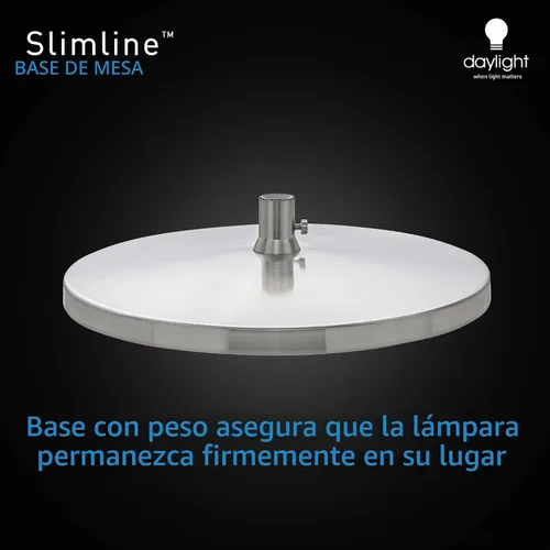Vista 5 de Base de lámpara de escritorio para modelos Slimline – Soporte independiente antideslizante – Compatible con D35108, D35107, D35106 – Acabado