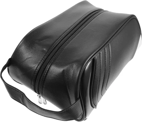 Vista 6 de BESPORTBLE Bolsa de zapatos impermeable con cremallera, organizador de viaje para zapatos deportivos, compacto y plegable para golf, ciclismo