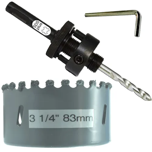Vista 19 de Kit de extensión y eje de sierra perforadora de 7/16 pulgadas: 2 ejes hexagonales de 1/2 pulgadas y extensión de 12 pulgadas para sierras