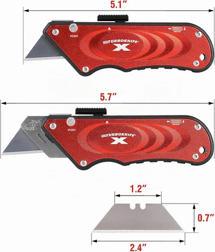 Vista 3 de Olympia Tools 33-132 Turboknife de Red Rojo