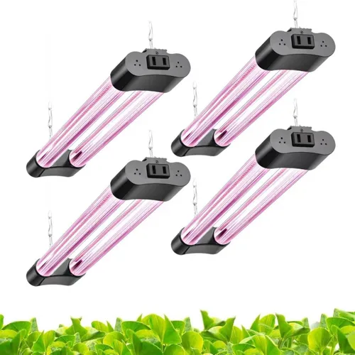 Vista 16 de Hlite Paquete de 2 luces LED de cultivo de 16 pulgadas, luces de cultivo enlazables para plantas de interior, luces de plantas de espectro completo