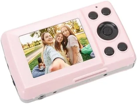 Vista 4 de Yunseity 1080P Full HD 16X Zoom 64MP Cámara digital de apuntar y disparar, pantalla IPS de 2.4 pulgadas, cámara de enfoque automático para vlogging