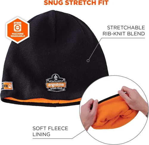 Vista 4 de Ergodyne N-Ferno 6816 - Gorro de punto reversible térmico
