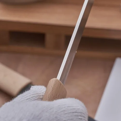 Vista 4 de Herramientas de tallado de madera con vaina, herramienta de carpintería, cuchillo de dibujo de 5.1 pulgadas, cinceles de madera, cuchillo de dibujo