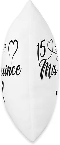 Vista 2 de Quinceanera Mis 15 Anos 15th Membrillo Almohada