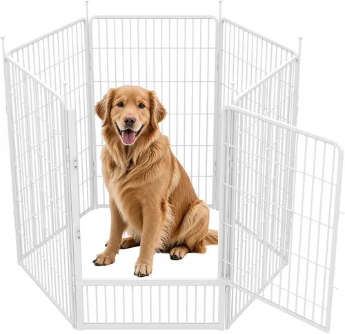 Vista 10 de SunsGrove Corralito para perros de interior, 24 pulgadas, 2 paneles, corralito de juego para cachorros, para interiores, fácil instalación, valla