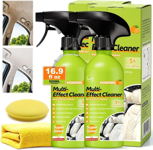 Vista 8 de Kit de spray limpiador de tela para techo de techo de espuma para interiores de coche