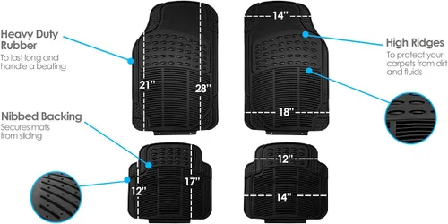 Vista 6 de FH Group Juego combinado: Trendy Elegance 3D Air Mesh Juego completo de fundas de asiento de coche, bolsa de aire y listo para dividir