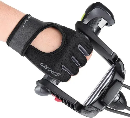 Vista 6 de INOGIH Guantes de entrenamiento transpirables para mujer, guantes de levantamiento de pesas para gimnasio, ciclismo, ejercicio, fitness