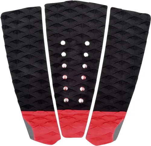 Vista 14 de Abahub 3 almohadillas de tracción de EVA para tabla de surf con patín para patinetas, tablas de surf, funboard, tabla de pescado, Naranja