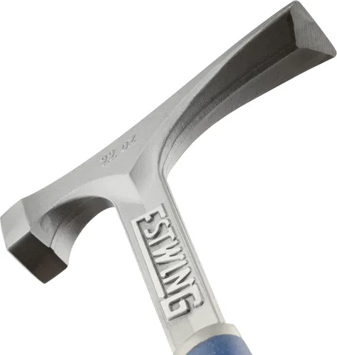 Vista 5 de Estwing Martillo de albañil/mason - Herramienta de mampostería de 22 oz con construcción de acero forjado y mango reductor de impacto - E6-22BLC
