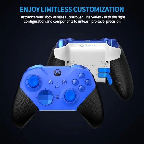 Vista 2 de Paquete completo de componentes para Xbox Elite Controller Series 2 Kit de reparación de piezas de repuesto con estuche de almacenamiento, base