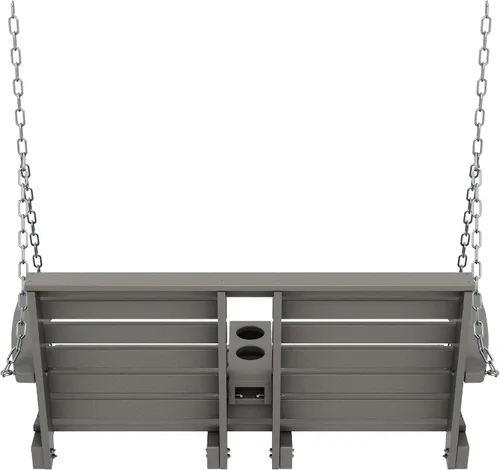 Vista 8 de KINGYES Columpio colgante para porche al aire libre, silla de patio de 2 asientos con portavasos, banco impermeable para patio y jardín, capacidad