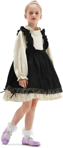 Vista 3 de K KomForme Zapatos planos de ballet para niña, antideslizantes, suaves, Mary Jane, para caminar, fiesta, zapatos de vestir para niños pequeñosniños