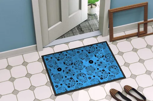 Vista 4 de Caroline's Treasures BB5120MAT - Felpudo para puerta delantera, 18 x 27 pulgadas, para interiores y exteriores, antideslizante, lavable, de pelo