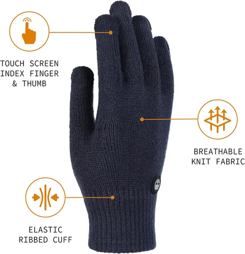 Vista 2 de Timberland Guante mágico para hombre con tecnología de pantalla táctil