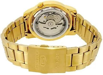 Vista 4 de Seiko Seiko SNKK20J1 - Reloj automático para hombre con esfera dorada Tono dorado