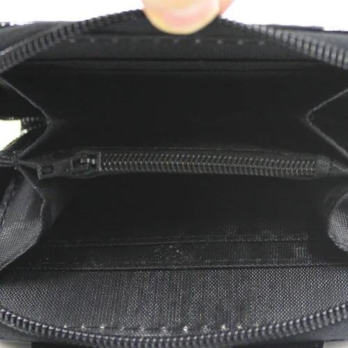 Vista 2 de Eilova Orityle Cartera corta holográfica con cara de gato pequeña para mujeres y niñas