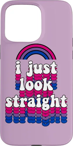 Vista 31 de I Just Look Straight Bisexual Rainbow Bisexual Pride Flag Case for iPhone 17