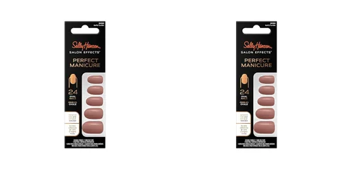 Vista 8 de Sally Hansen Salon Effects® Perfect Manicure, Buff & Tumble, uñas a presión, forma ovalada, pestañas adhesivas no dañinas, lima y almohadilla