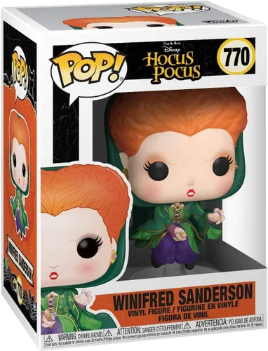 Vista 3 de POP Disney: Hocus Pocus – Winifred Sanderson con hechizo mágico Funko Pop! Figura de vinilo (incluye funda protectora compatible con caja Pop Box)