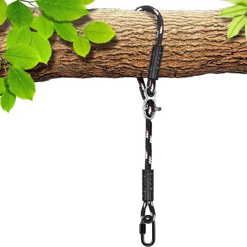 Vista 15 de SELEWARE Kit Colgante de Correas y Cuerdas para Hamaca Columpio de Árbol, Cuerda Ajustable Rápida y Fácil de Colgar Hamaca Silla Columpio